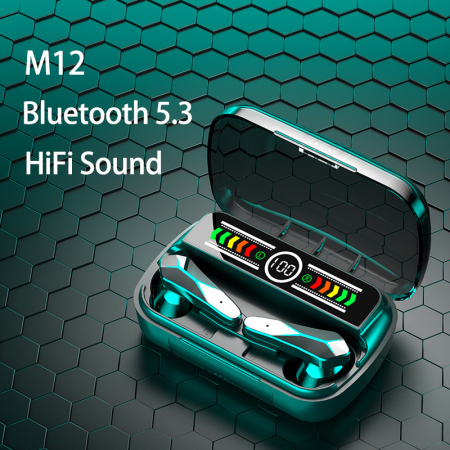 M12 Waterproof Headphones TWS Headset For Android Ios image